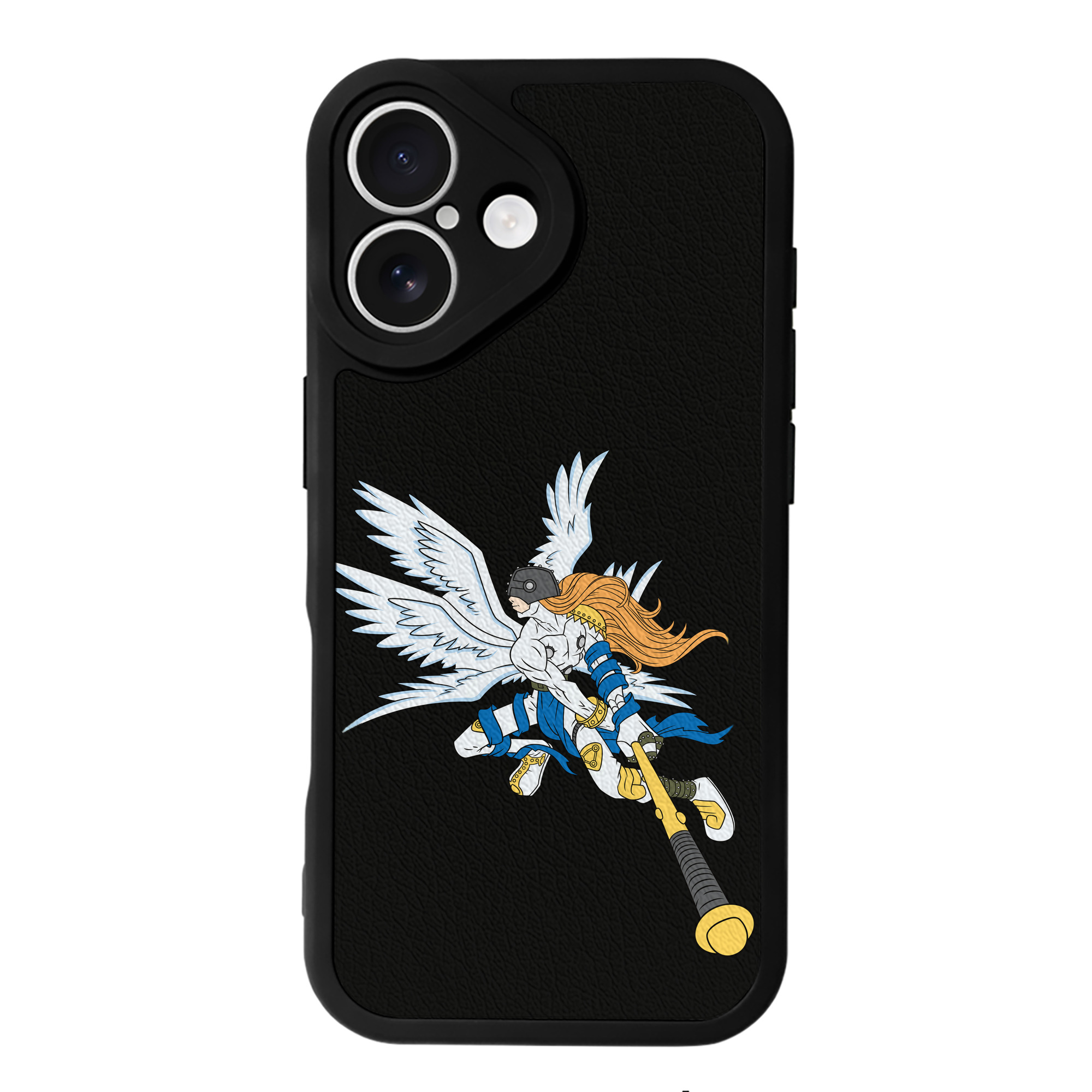 （画像用） Digimon デジタルモンスター/デジモン 【iPhone 16シリーズ対応】シリコンスマホケース（レザー調） 材質：シリコン